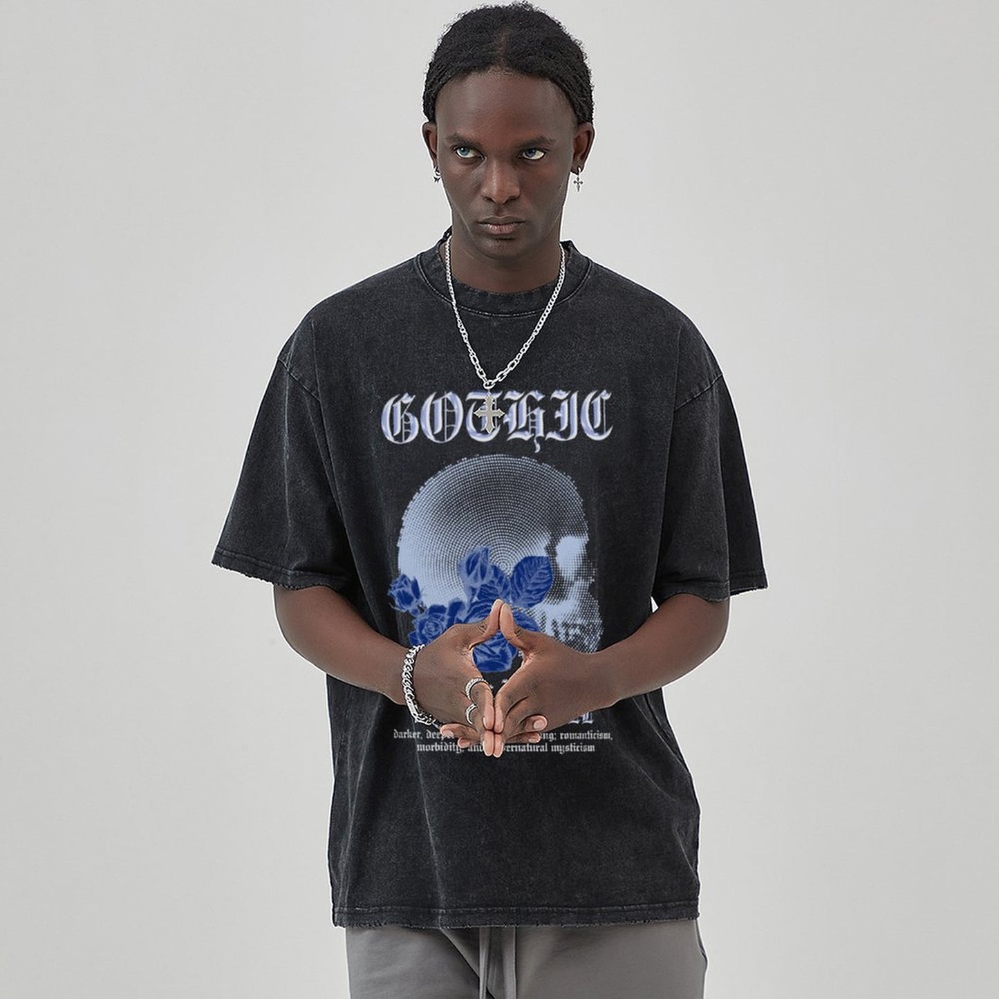 Unisex Vintage Solid Wash T-Shirts 2305102837
