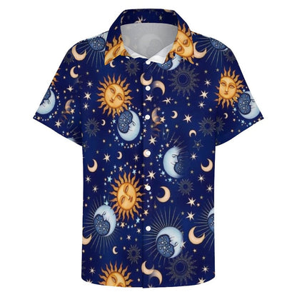 Men's Fashion Casual Printed Short Sleeve Shirts 2306100970
