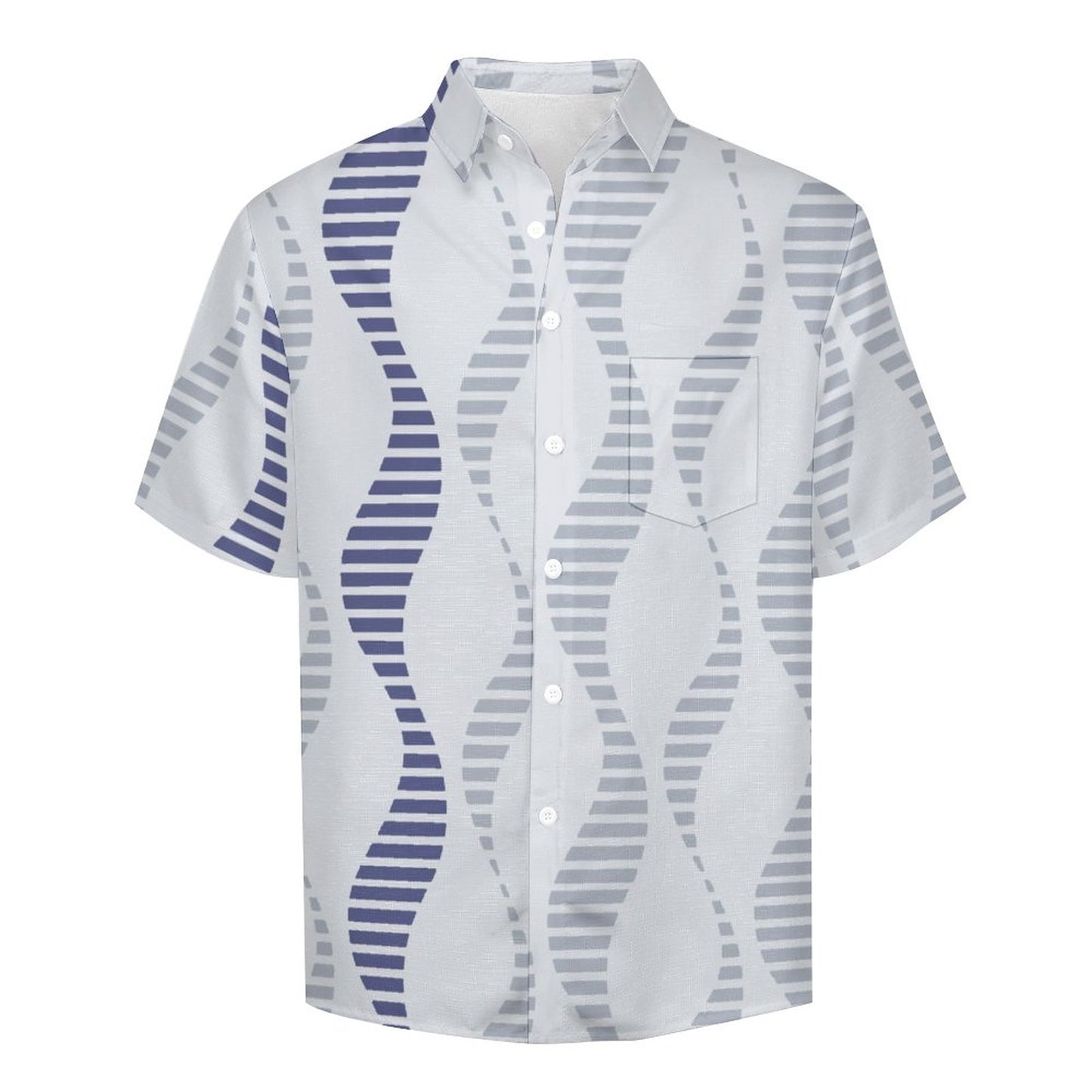 Men's Hawaiian Print Lapel Shirt 2304103941