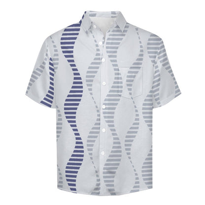 Men's Hawaiian Print Lapel Shirt 2304103941
