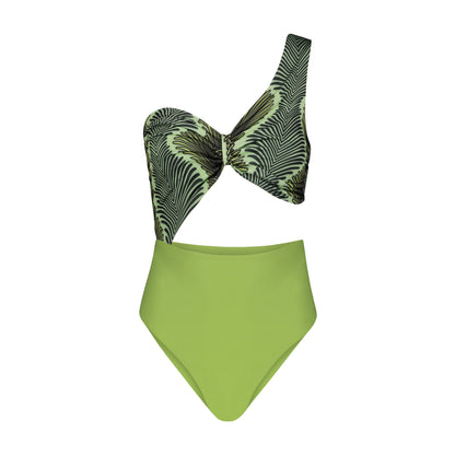 Gatsby Palm Two Tone Swimsuit