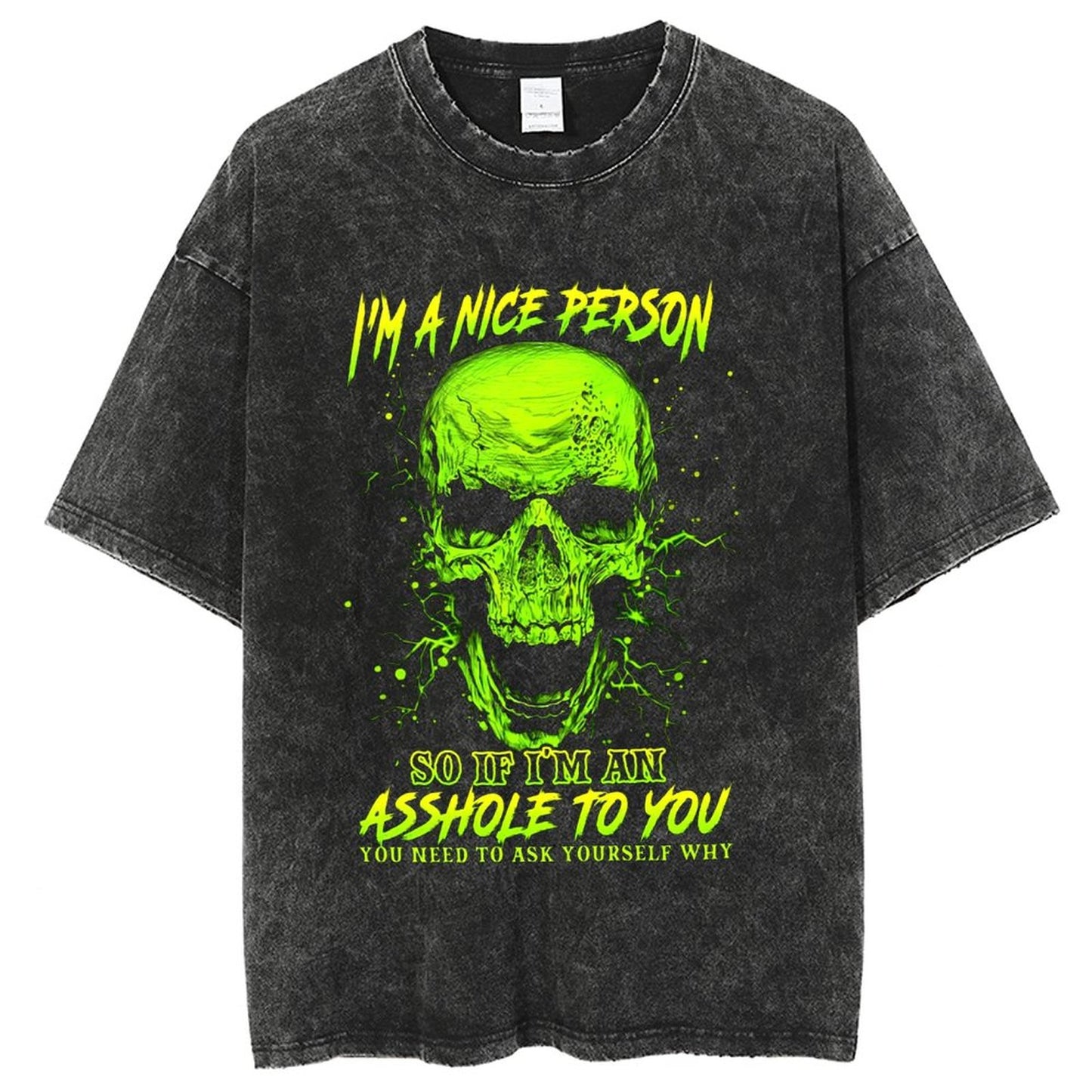 Unisex Vintage Solid Wash T-Shirts 2305104083