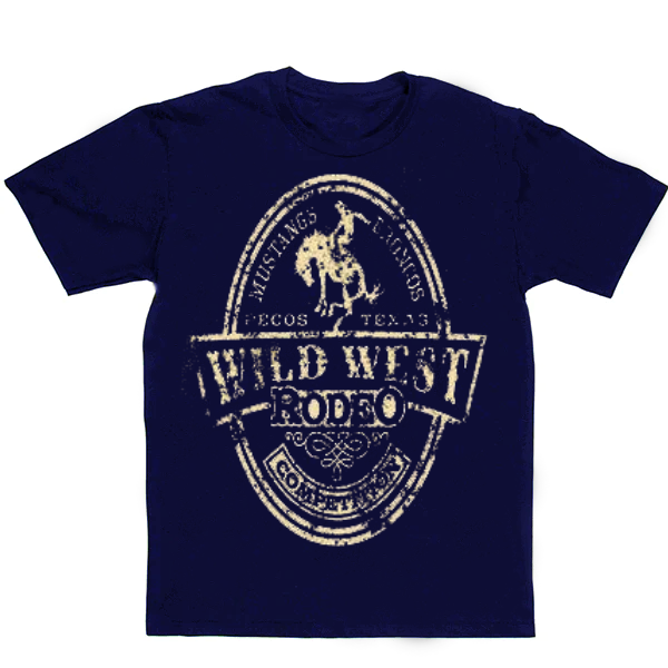Wild West Rodeo Men's Casual Printed T-Shirt