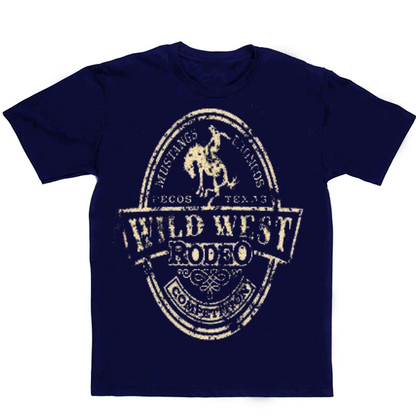 Wild West Rodeo Men's Casual Printed T-Shirt