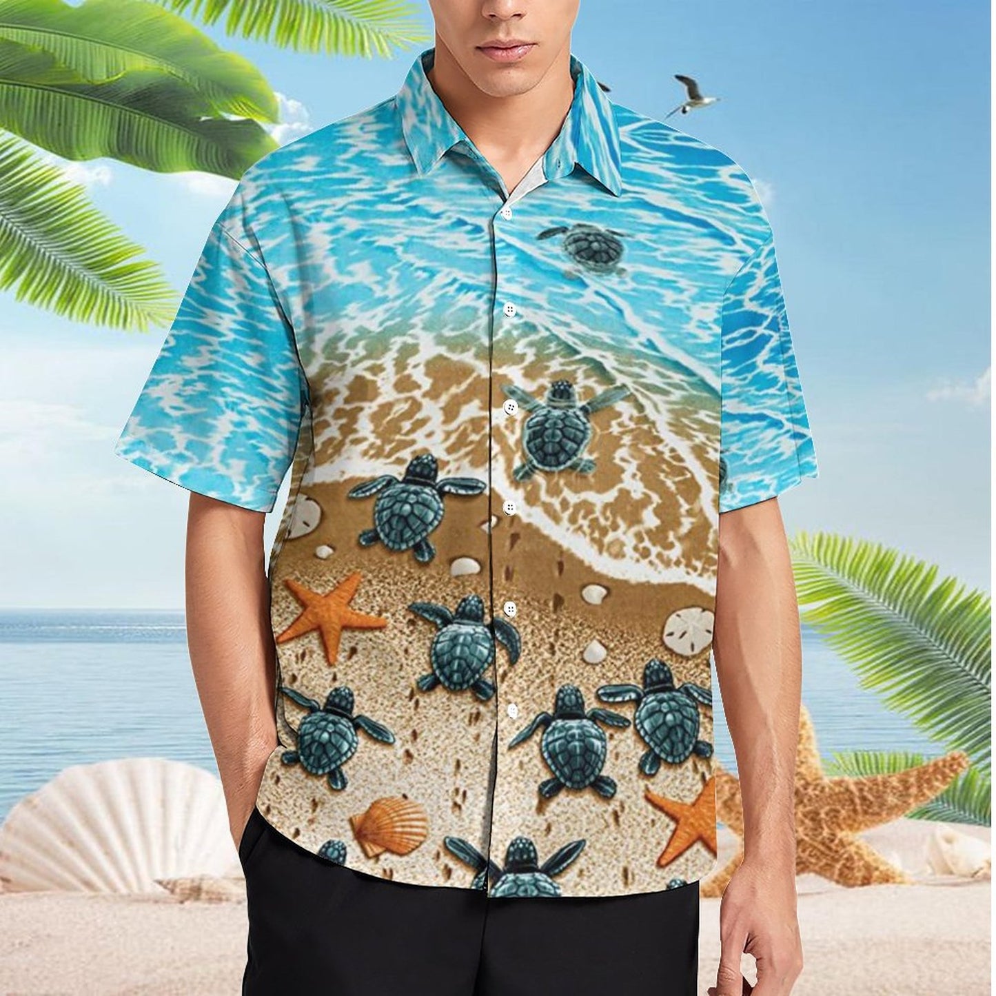 Men's Hawaiian Print Resort Shirt 2304109866