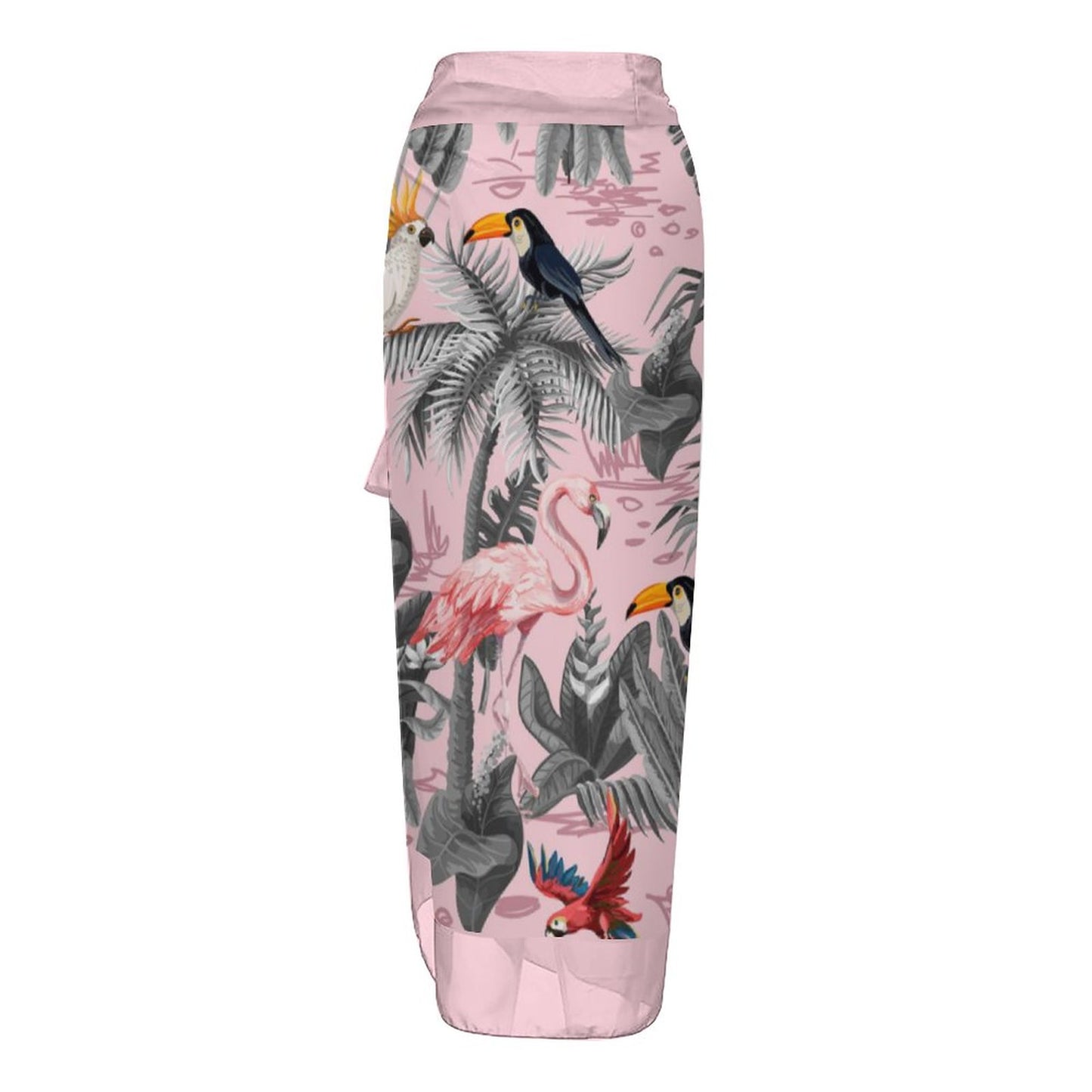 Casual Printed One-Piece Swimsuit And Cover Up 2305104370