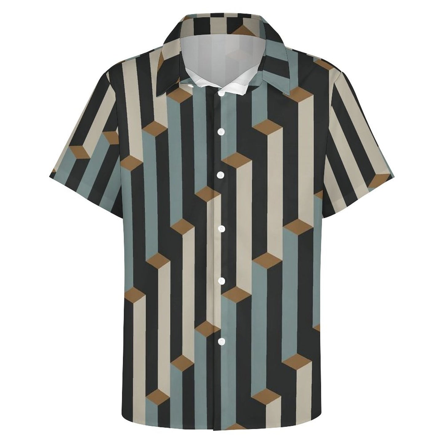 Men's Fashion Casual Printed Short Sleeve Shirts 2306101898