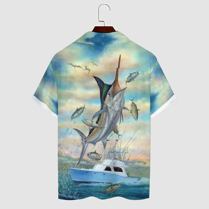 Men Hawaiian Casual Short Sleeve Shirt 2305106549
