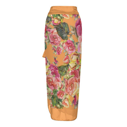 Casual Printed One-Piece Swimsuit And Cover Up 2305102821
