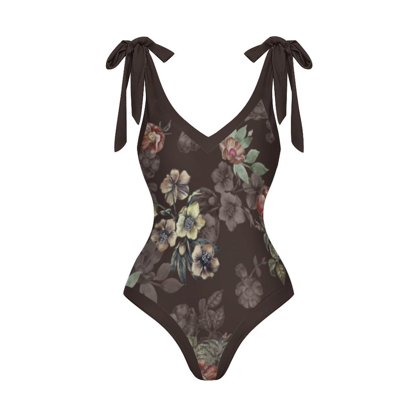 Casual Printed One-Piece Swimsuit And Cover Up 2305102472