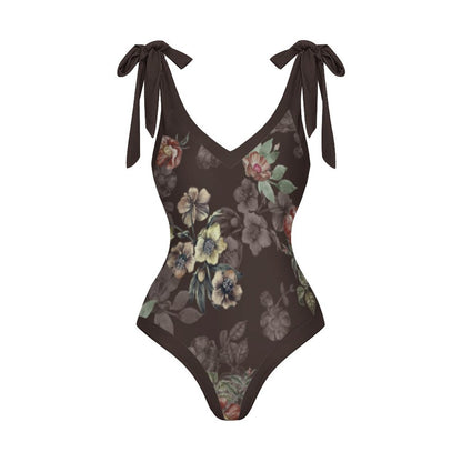 Casual Printed One-Piece Swimsuit And Cover Up 2305102472