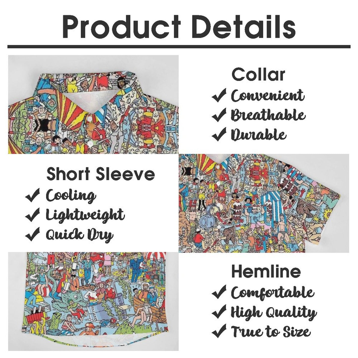 Men's Find Game Printed Casual Short Sleeve Shirt 2306102367