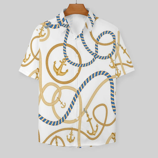 Men's Fashion Casual Printed Short Sleeve Shirts 2306101071