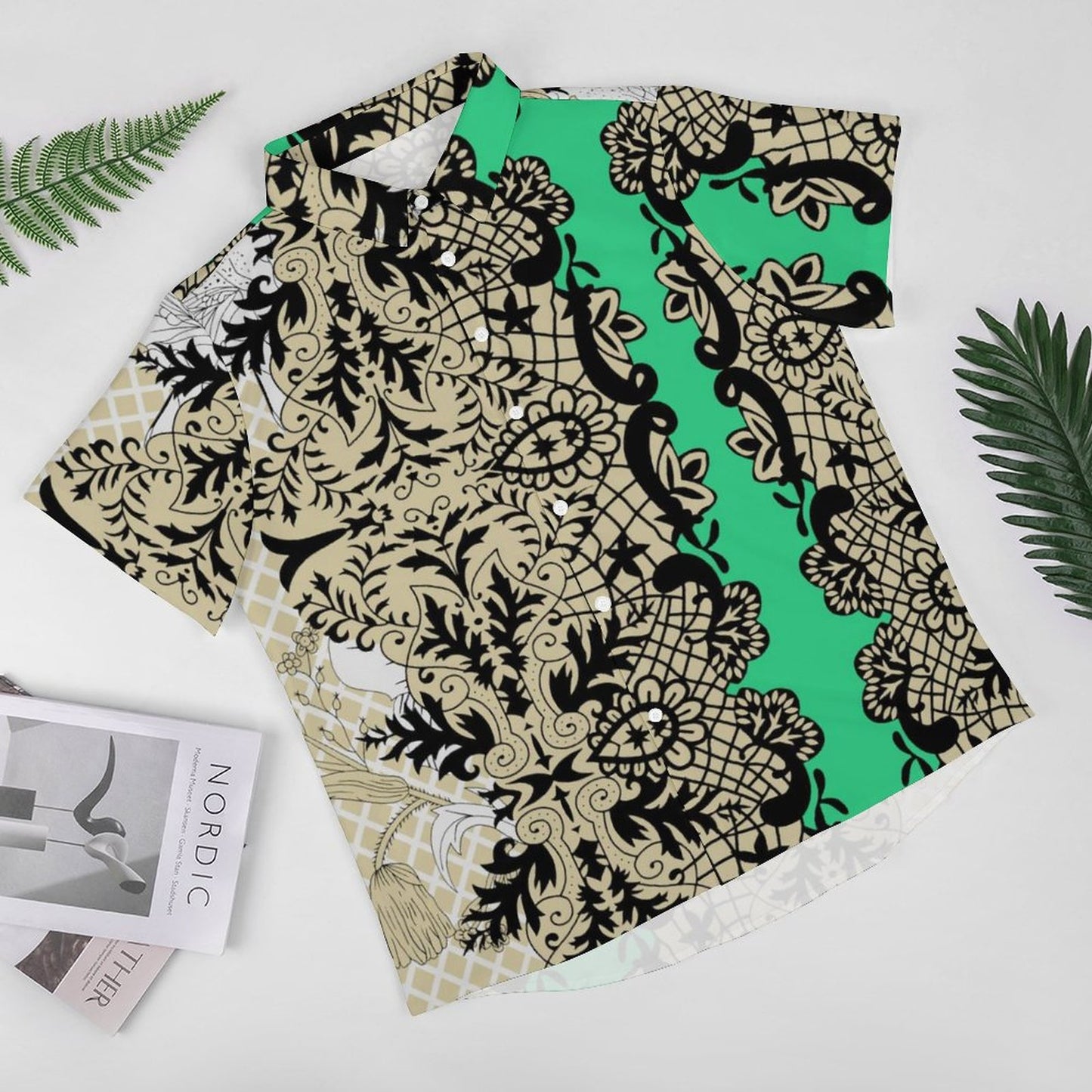 Men's Fashion Casual Printed Short Sleeve Shirts 2306101116