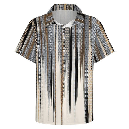 Men's Fashion Casual Printed Short Sleeve Shirts 2306101504