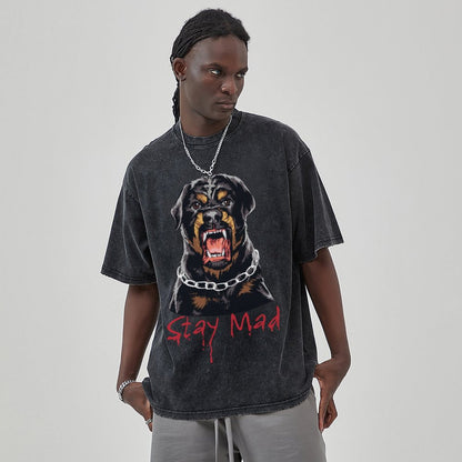 Unisex Vintage Solid Wash T-Shirts 2305102635