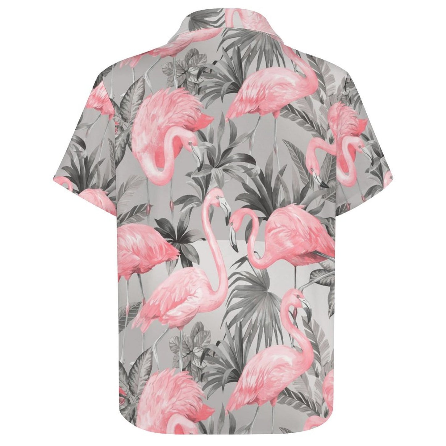 Men's Hawaiian Flamingo Print Vacation Shirt 2306101857