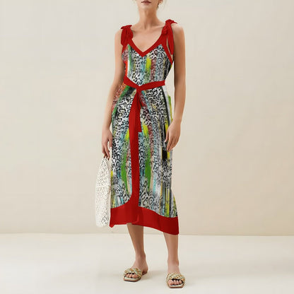 Casual Printed One-Piece Swimsuit And Cover Up 2305102687