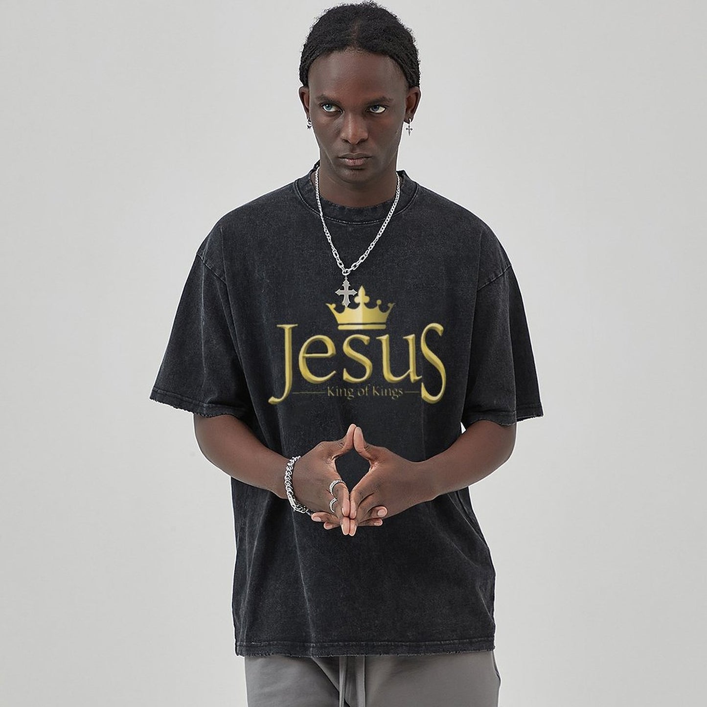 Unisex Vintage Solid Wash T-Shirts 2305103945