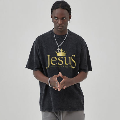 Unisex Vintage Solid Wash T-Shirts 2305103945