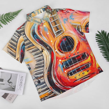 Men's Hawaiian Print Resort Shirt 2305102028