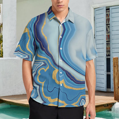Men's Hawaiian Print Resort Shirt 2305102186