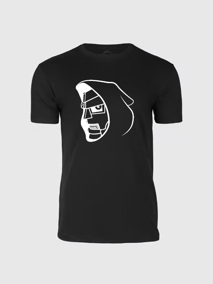 Men's Casual Doom Marvel Comics Printed Round Neck Short Sleeve T-Shirt