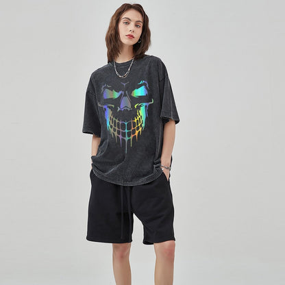 Unisex Vintage Solid Wash T-Shirts 2305101612