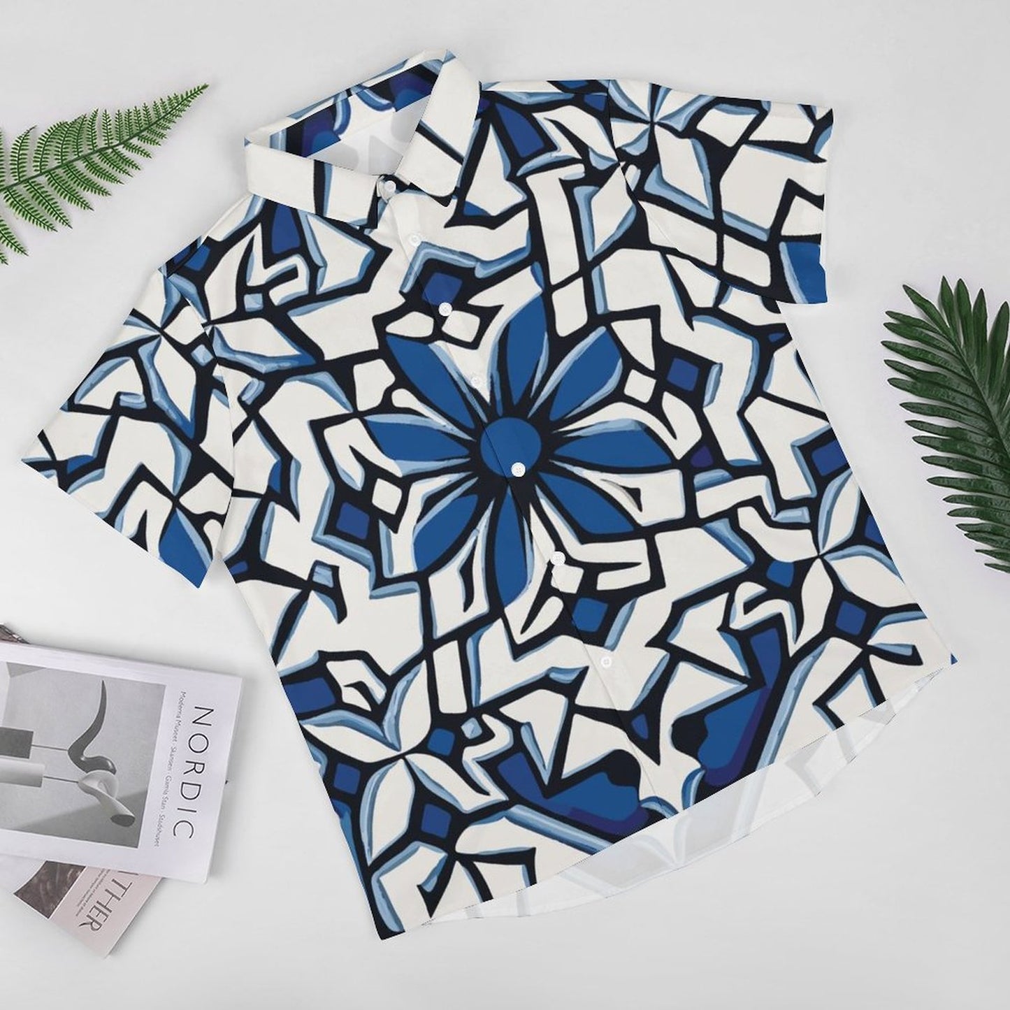Men's Fashion Casual Printed Short Sleeve Shirts 2306100439