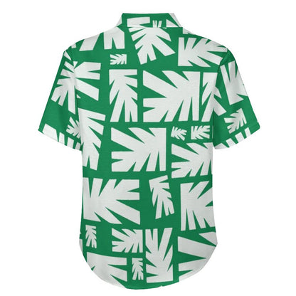 Men's Geometric Print Vacation Hawaiian Shirt 2306104059