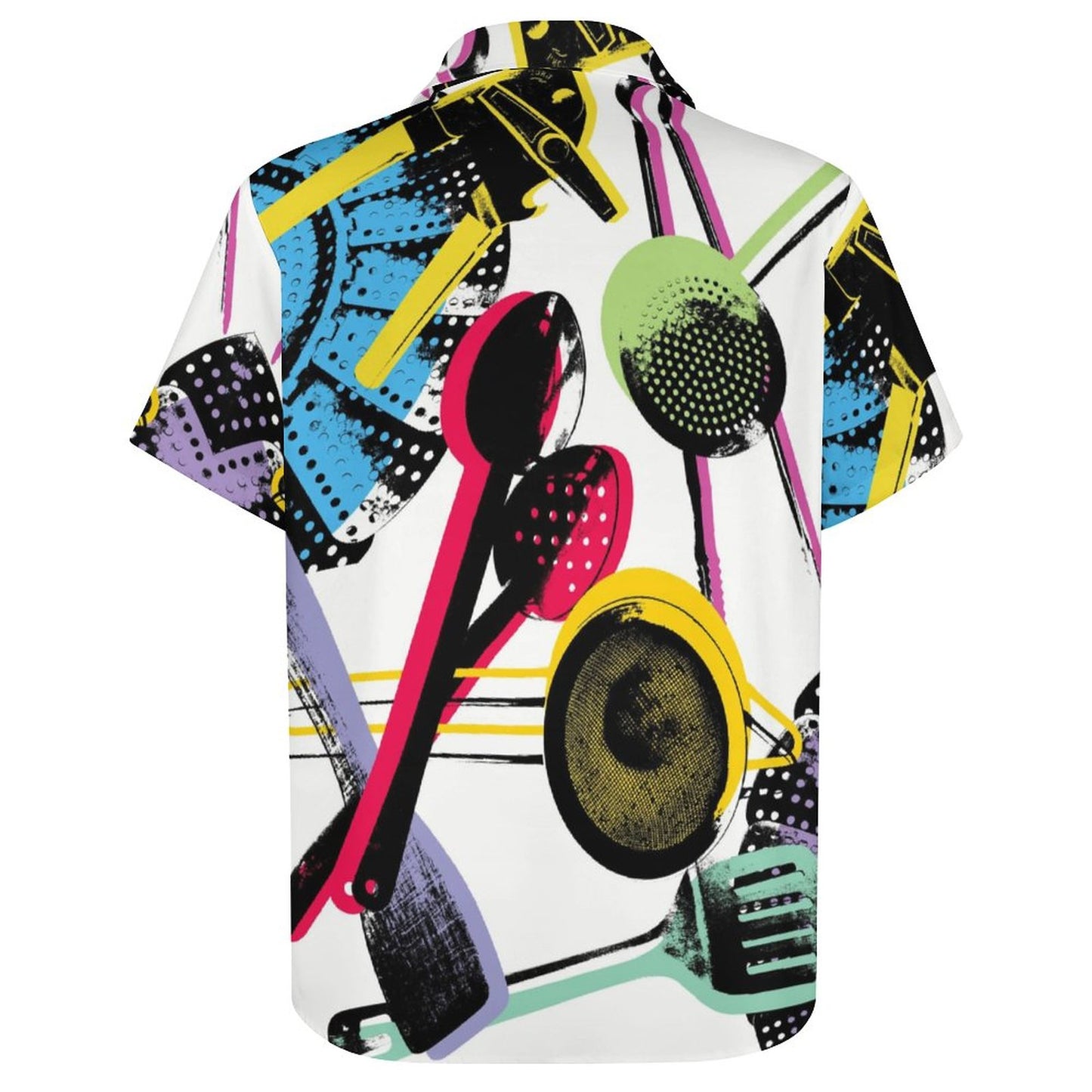 Men's Hawaiian Kitchenware Printed Vacation Shirt 2306101952