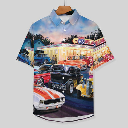 Men's Painted Print Vacation Hawaiian Shirt