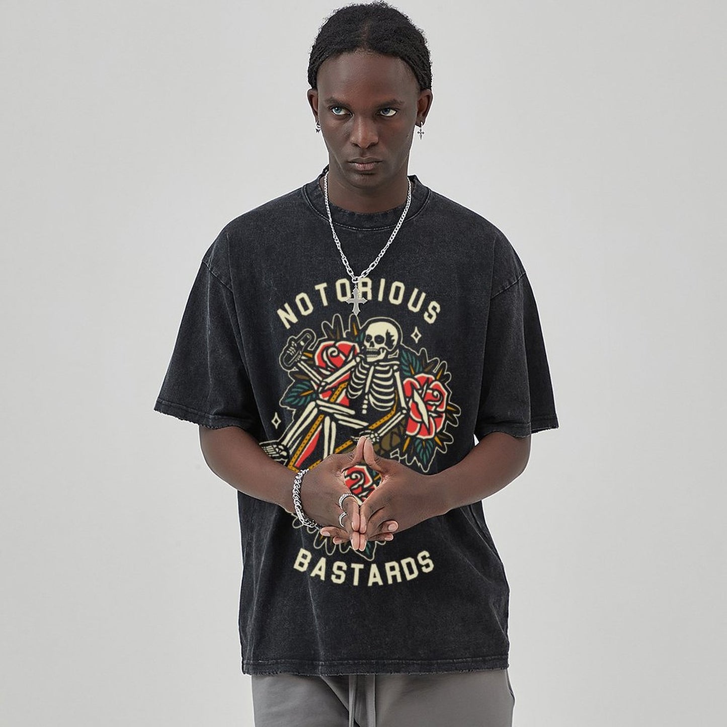 Unisex Vintage Solid Wash T-Shirts  2305101932