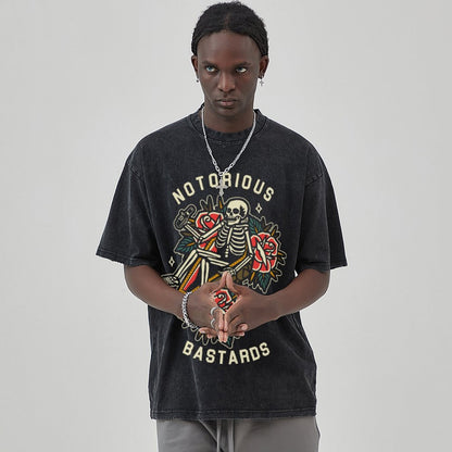 Unisex Vintage Solid Wash T-Shirts  2305101932