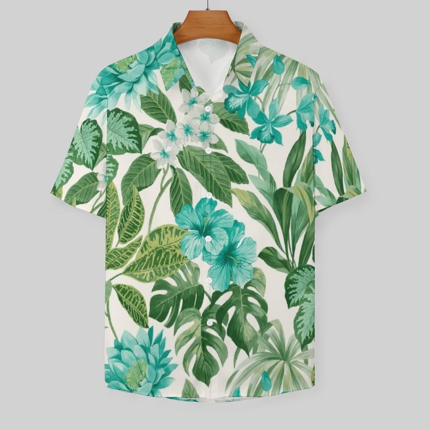 Men's Hawaiian Print Resort Shirt 2305101548