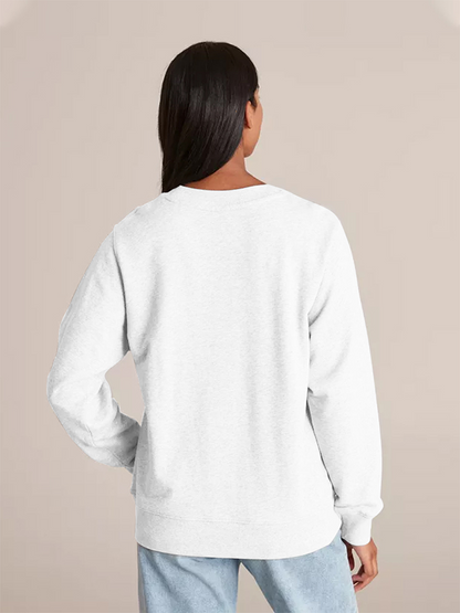 Unisex Round Neck Casual Make It Happen Printed Long Sleeve Sweatshirt