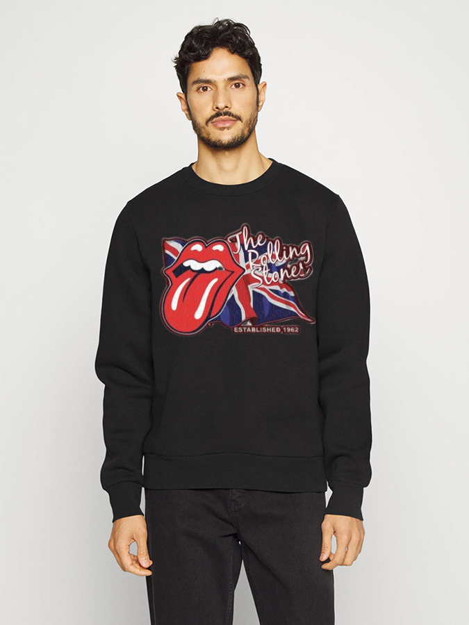 Unisex Round Neck Casual Printed Long Sleeve Sweatshirt
