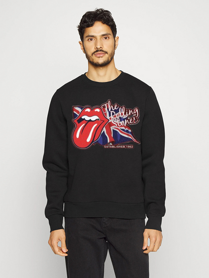Unisex Round Neck Casual Printed Long Sleeve Sweatshirt