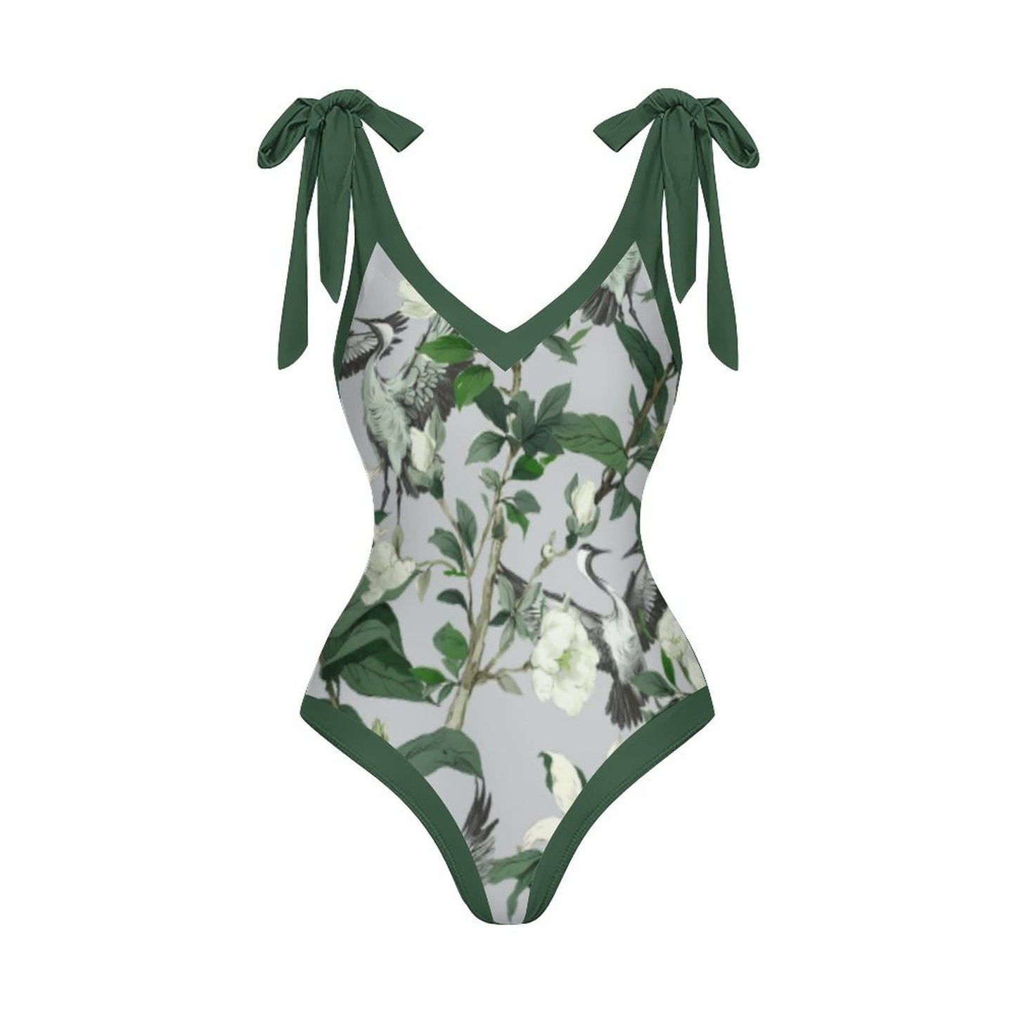 Casual Printed One-Piece Swimsuit And Cover Up 2305102453
