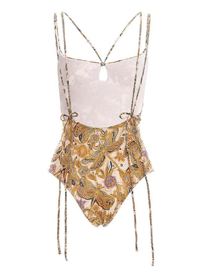 Printed Cutout Chic One Piece Swimsuit