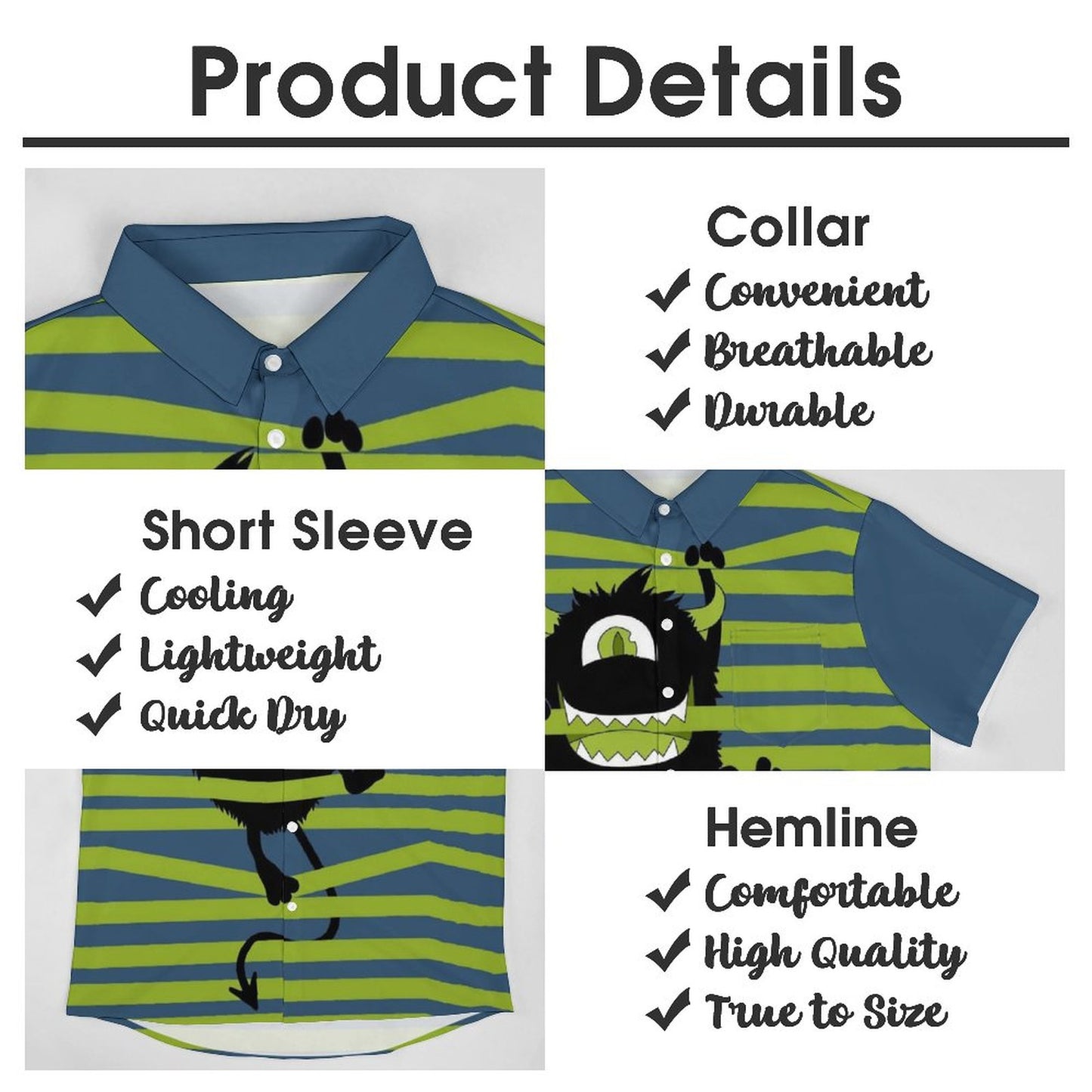 Men's Hawaiian Casual Short Sleeve Shirt 2306105788