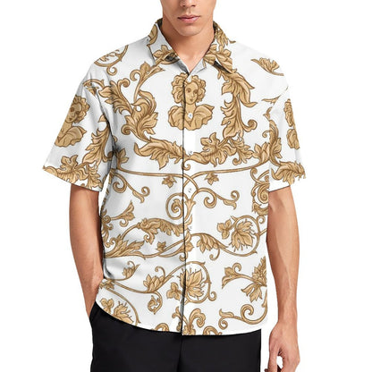 Men's Fashion Casual Printed Short Sleeve Shirts 2306100951