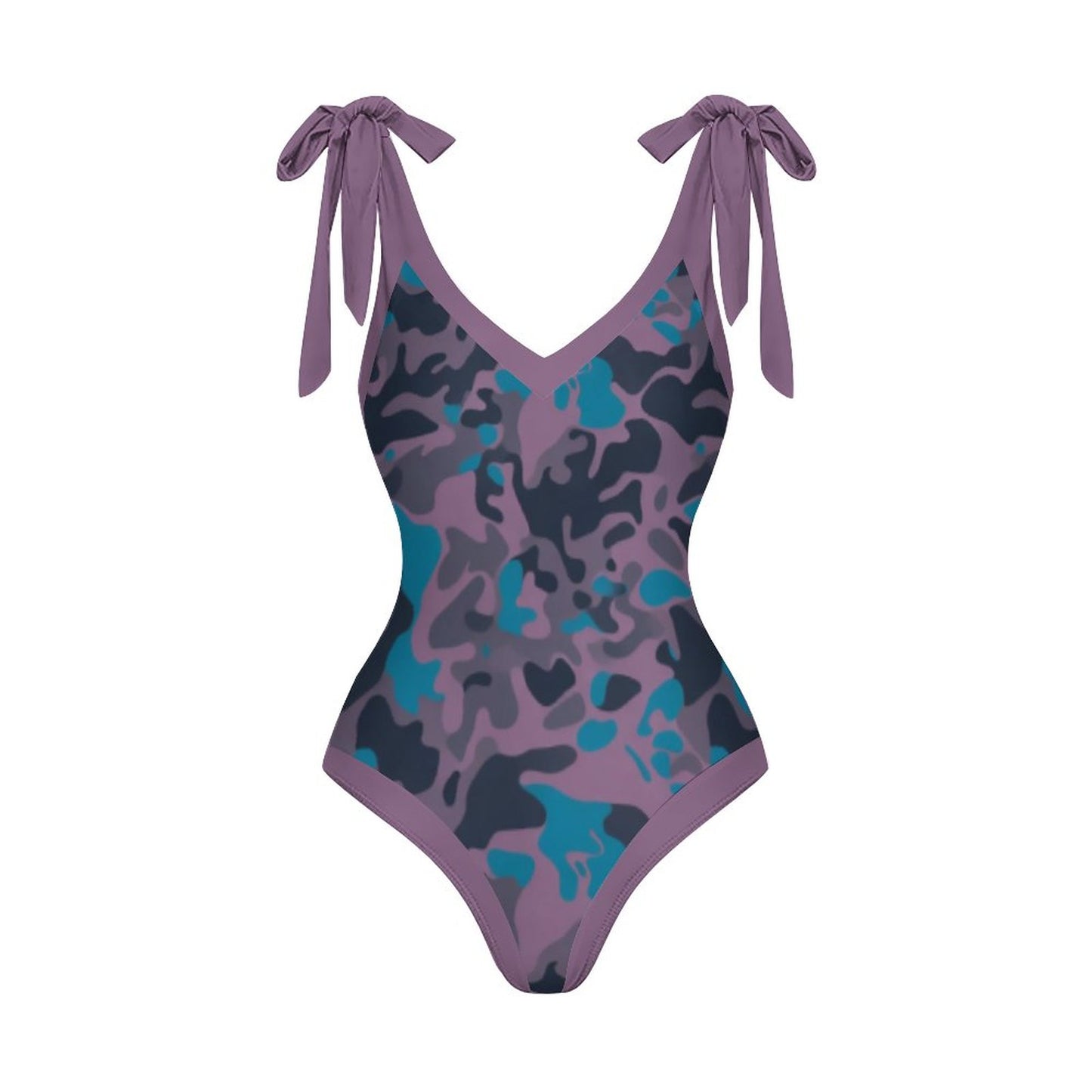 Casual Printed One-Piece Swimsuit And Cover Up 2305102488