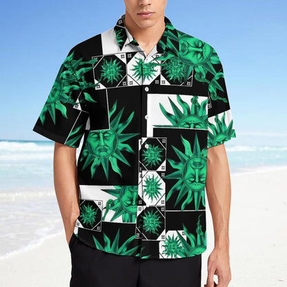 Men's Fashion Casual Printed Short Sleeve Shirts 2306100031