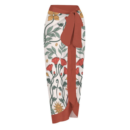 Fashion Printed One Piece Swimsuit And Cover Up 2306102472