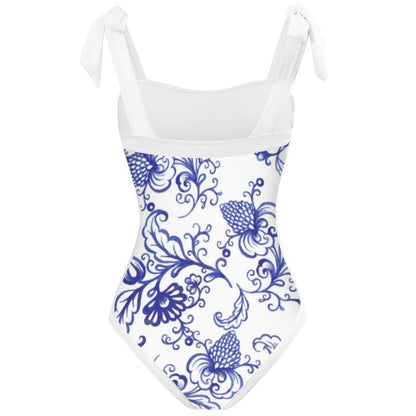 Fashion Printed One Piece Swimsuit And Cover Up 2305105236