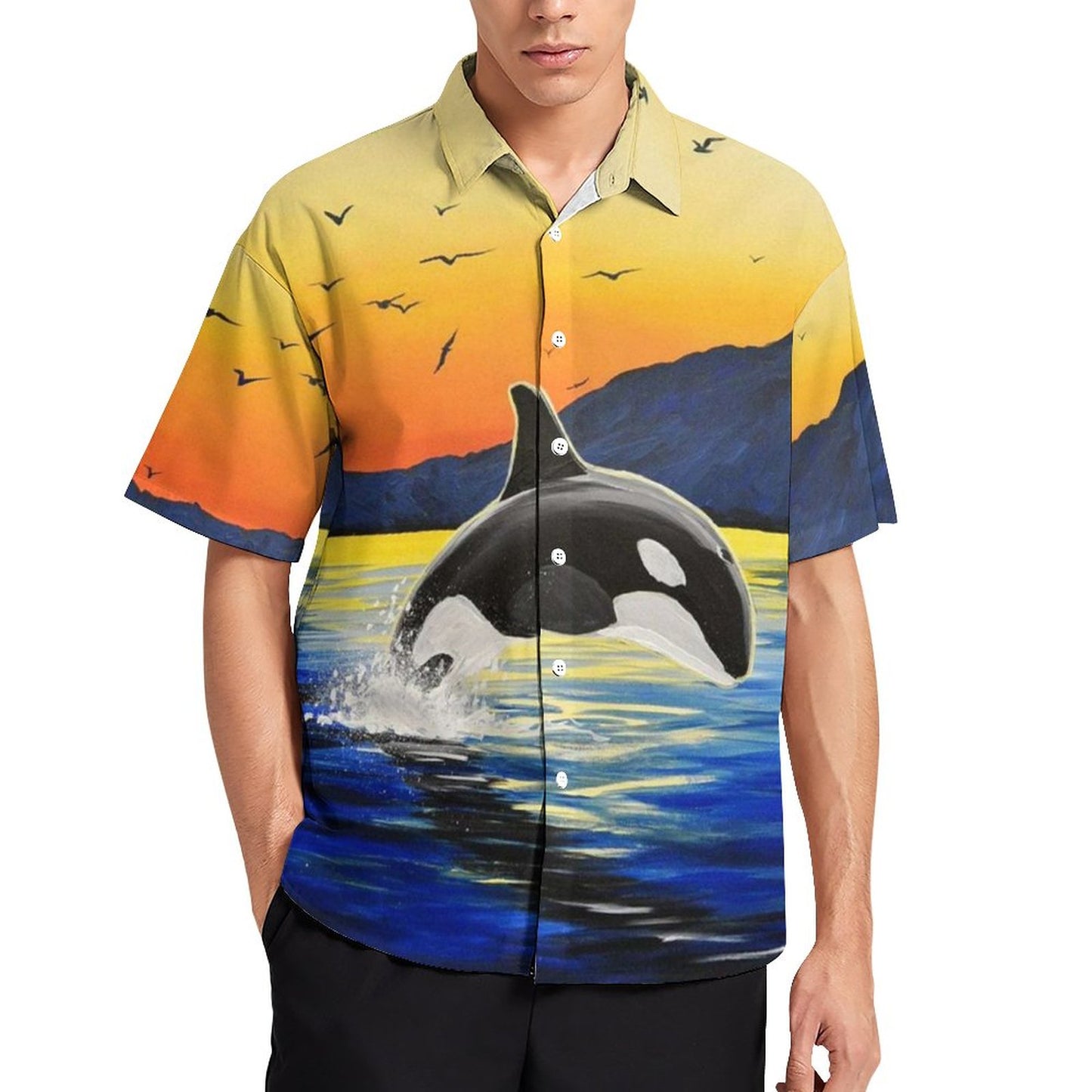 Men's Hawaiian Print Resort Shirt 2304109865