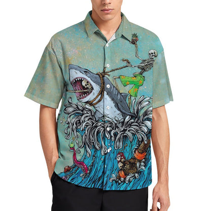 Men's Hawaiian Print Resort Shirt 2305103809