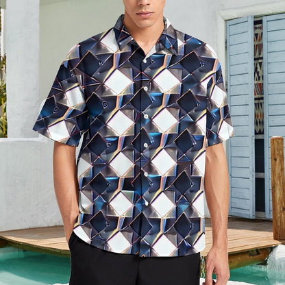 Men's Fashion Casual Printed Short Sleeve Shirts 2306105165