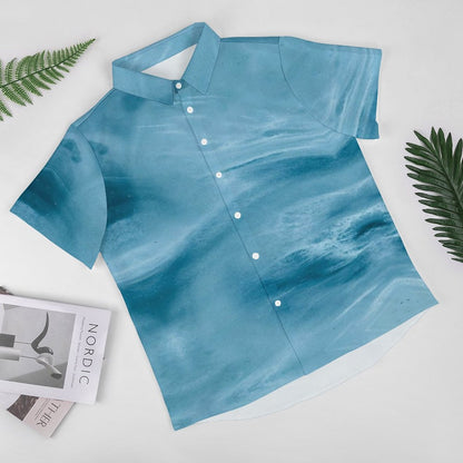 Men's Hawaiian Print Resort Shirt 2304109876